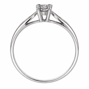 Anello - 18 carati Oro bianco Diamante (Naturale) - Diamante