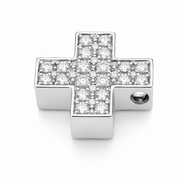 Ciondolo - 18 carati Oro bianco - 0.90ct. tw. Diamante (Naturale) - Made in Italy - Handmade