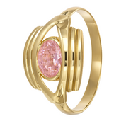 Anello - 18 carati Oro giallo - 1.00ct. tw. Quarzo