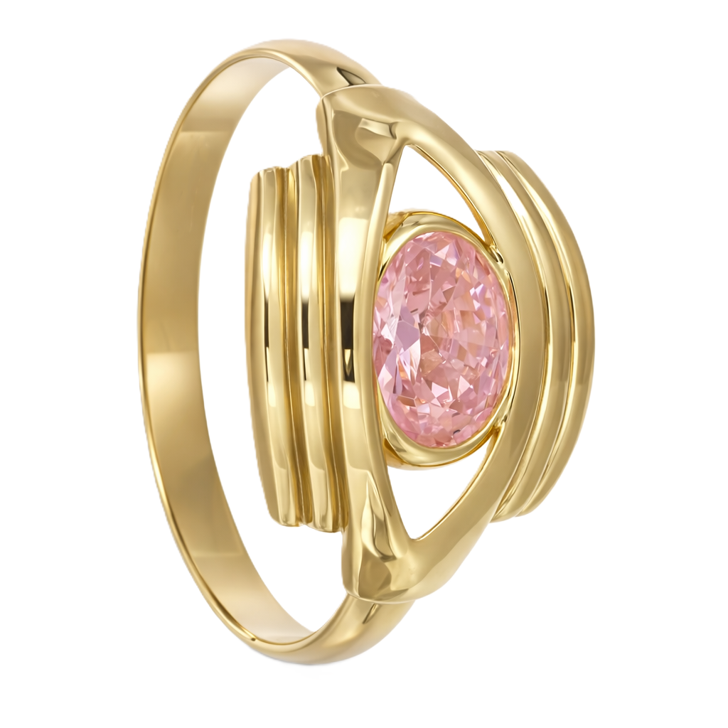 Anello - 18 carati Oro giallo - 1.00ct. tw. Quarzo