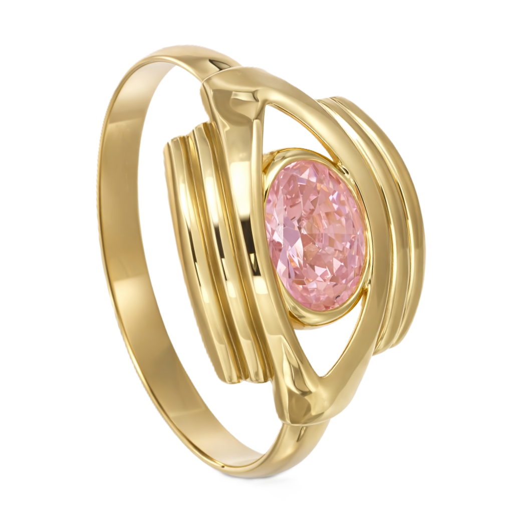 Anello - 18 carati Oro giallo - 1.00ct. tw. Quarzo