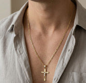 Collana in oro giallo e oro bianco 18 k
