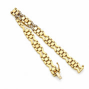 Bracciale - 18 carati Oro bianco, Oro giallo - 0.24ct. tw. Diamante (Naturale) - Made in Italy - Handmade