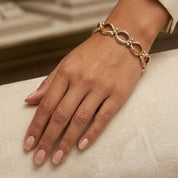Bracciale - 18 carati Oro bianco, Oro giallo, Oro rosa - Made in Italy - Handmade