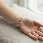 Bracciale - 18 carati Oro giallo, Oro bianco - Handmade - Made in Italy