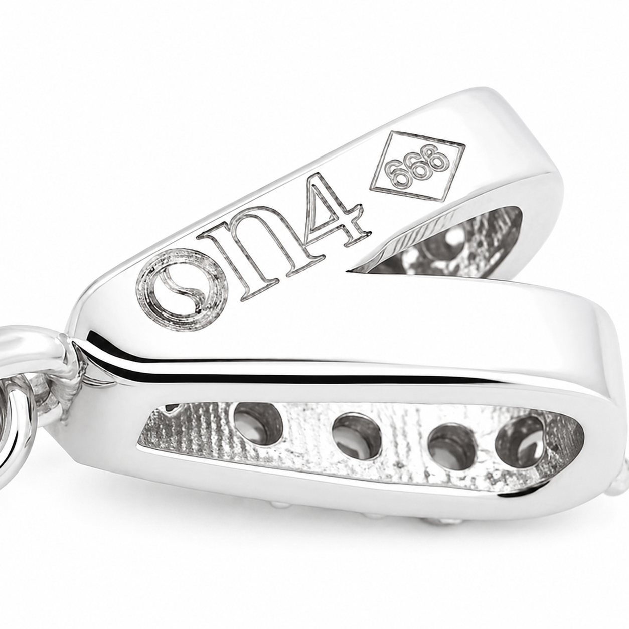 Ciondolo - 18 carati Oro bianco - 1.82ct. tw. Zaffiro - Diamante - Handmade - Made in Italy