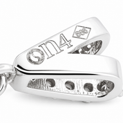 Ciondolo - 18 carati Oro bianco - 1.82ct. tw. Zaffiro - Diamante - Handmade - Made in Italy