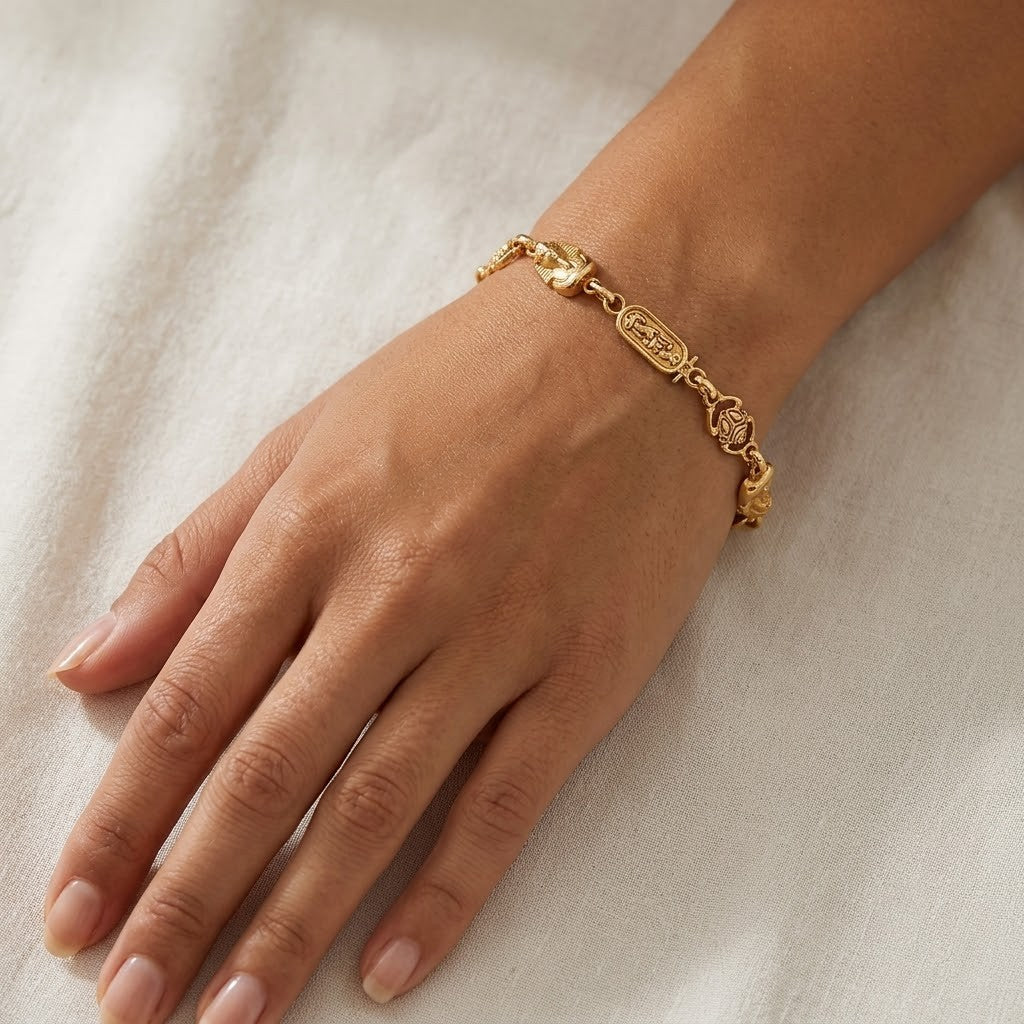 Bracciale - 18 carati Oro giallo - Handmade - Made in Italy