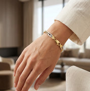 Bracciale - 18 carati Oro giallo, Oro bianco - Handmade - Made in Italy