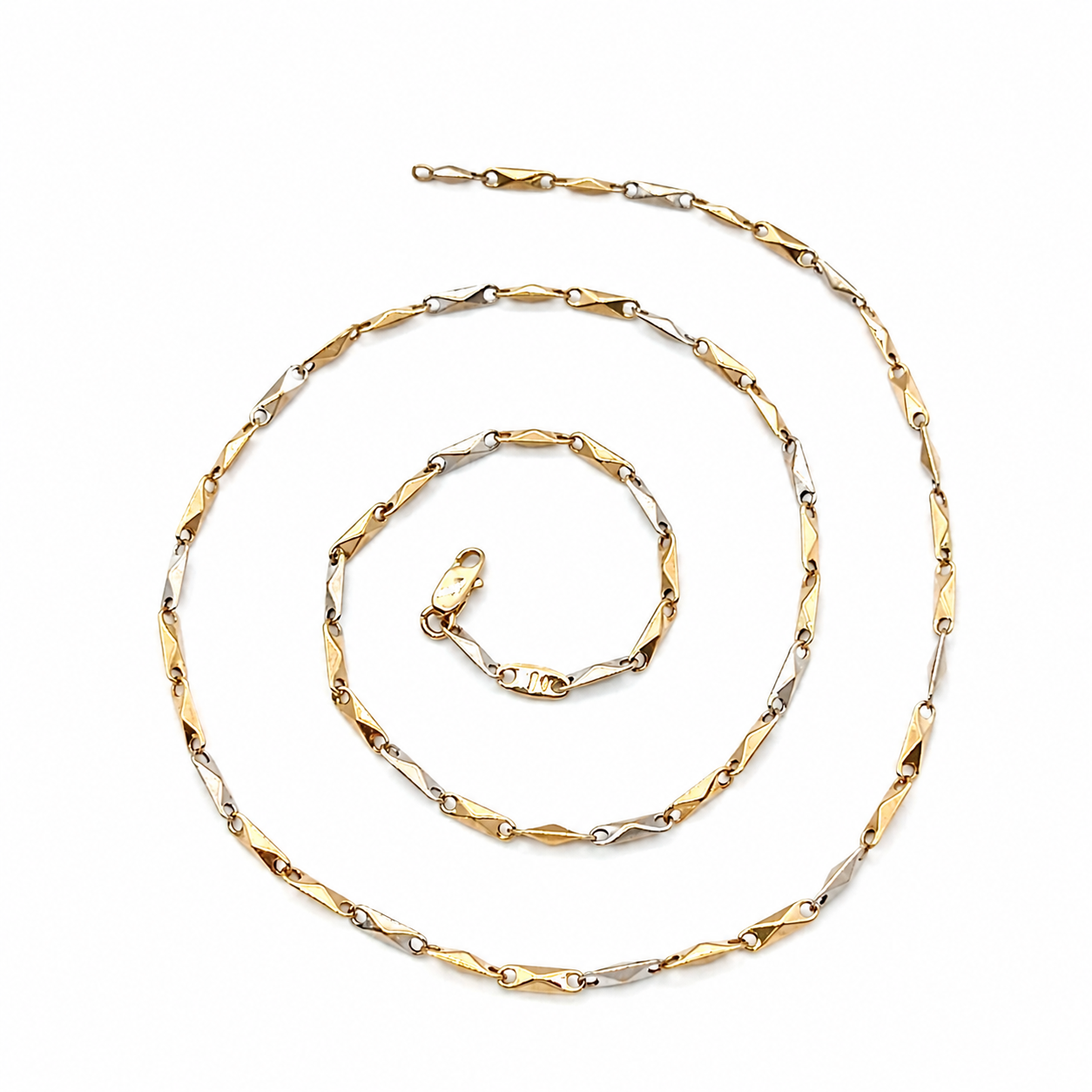 Collana - 18 carati Oro giallo, Oro bianco - Made in Italy - Handmade