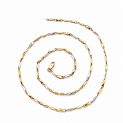 Collana - 18 carati Oro giallo, Oro bianco - Made in Italy - Handmade