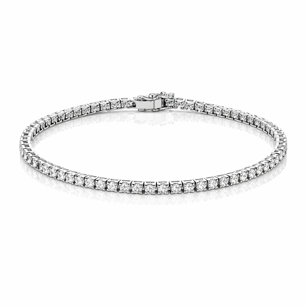 Bracciale - 18 carati Oro bianco - 2.23ct. tw. Diamante (Naturale)