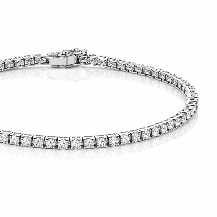 Bracciale - 18 carati Oro bianco - 2.23ct. tw. Diamante (Naturale)
