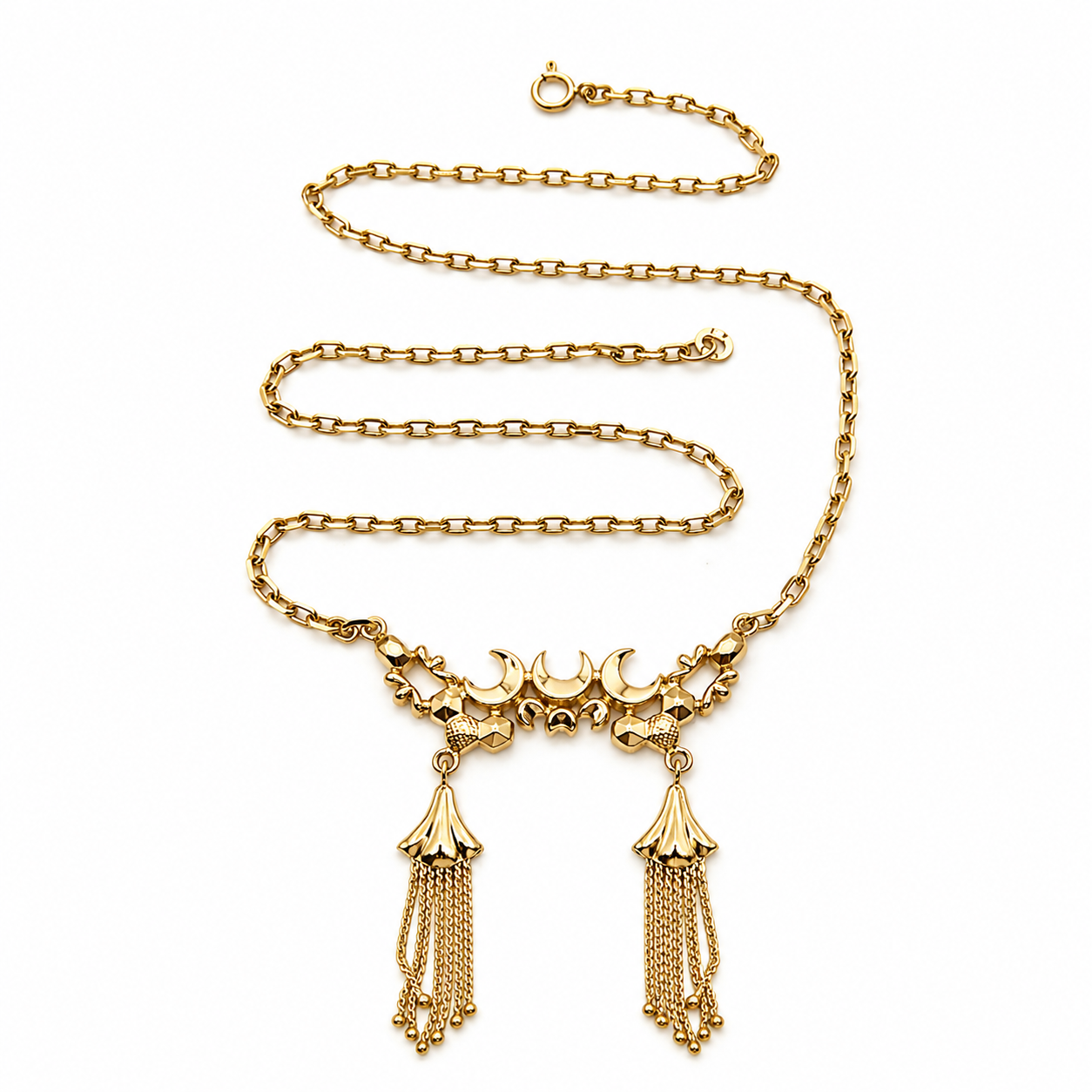 Collana con ciondolo - 18 carati Oro giallo - Made in Italy - Handmade