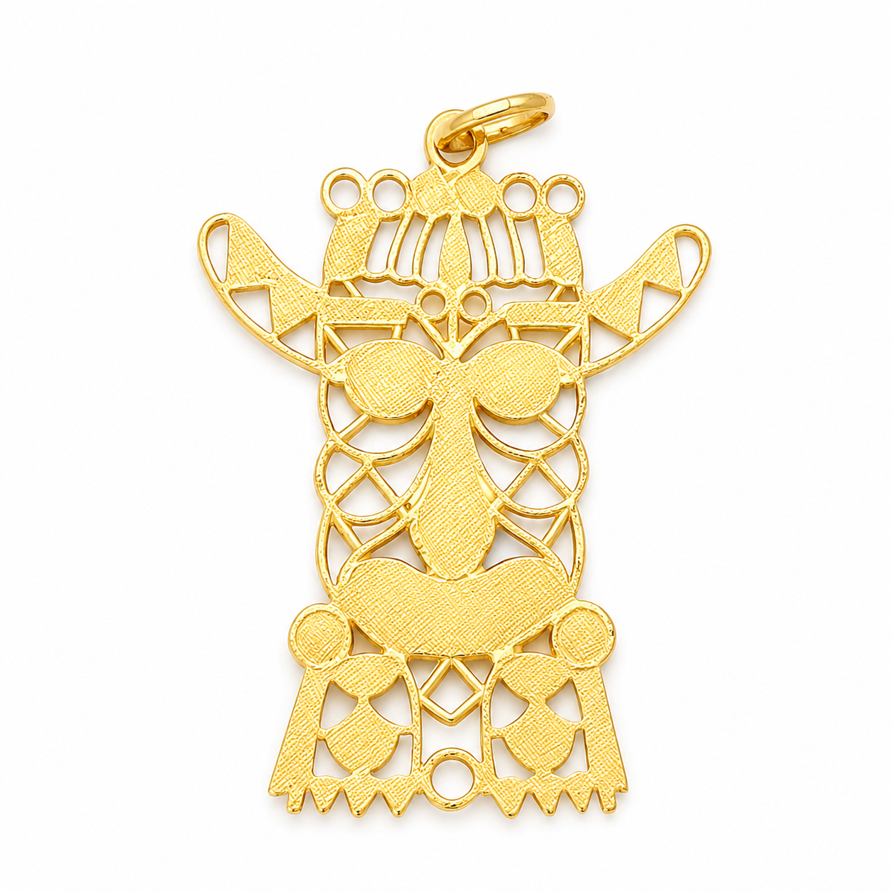 Ciondolo - 18 carati Oro giallo - Made in Italy - Handmade