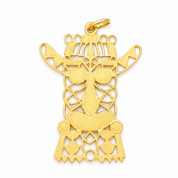 Ciondolo - 18 carati Oro giallo - Made in Italy - Handmade