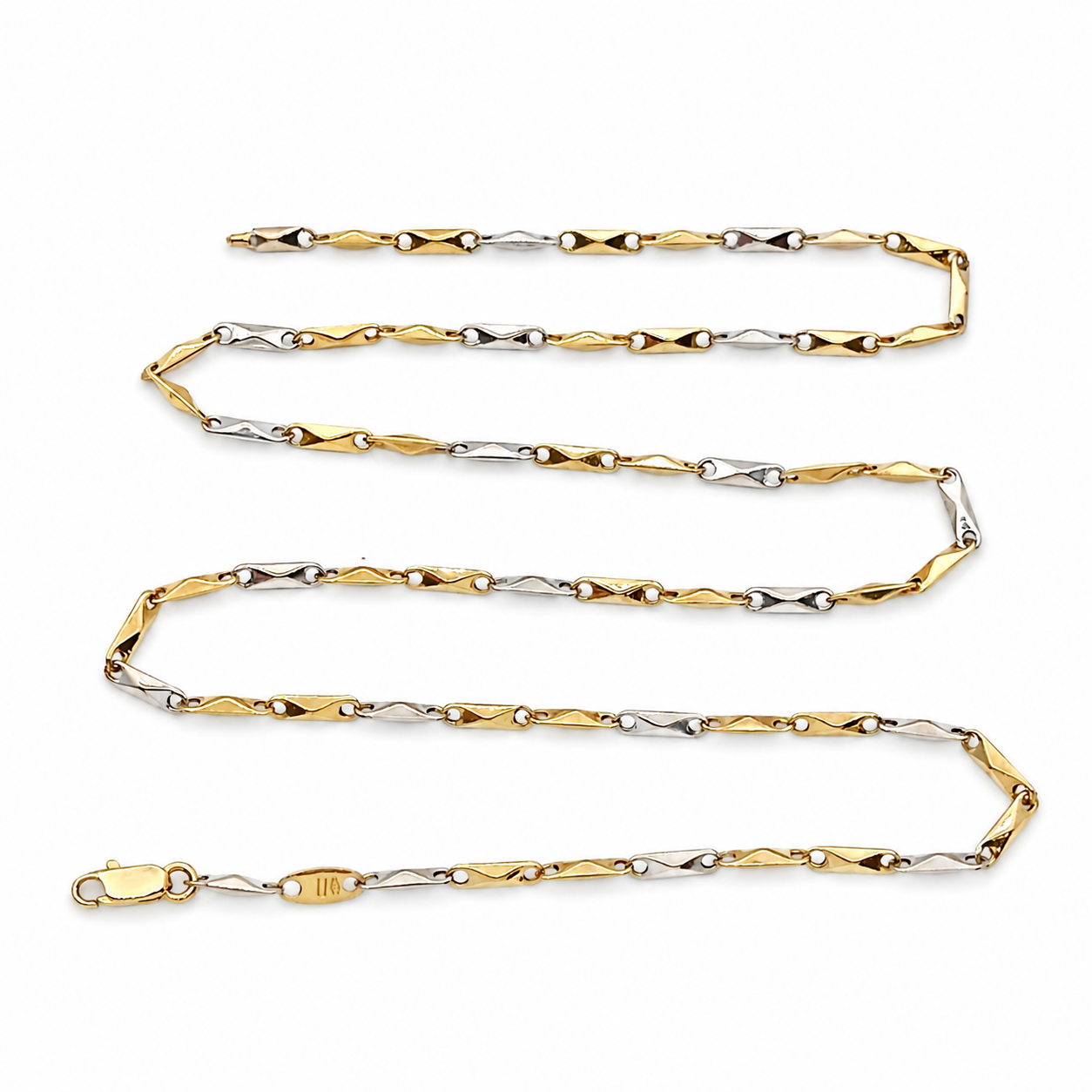 Collana - 18 carati Oro giallo, Oro bianco - Made in Italy - Handmade