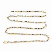 Collana - 18 carati Oro giallo, Oro bianco - Made in Italy - Handmade