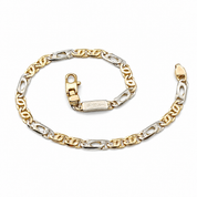 Bracciale - 18 carati Oro giallo, Oro bianco - Handmade