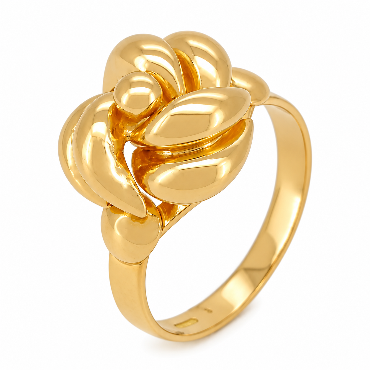 Anello - 18 carati Oro giallo - Made in Italy - Handmade