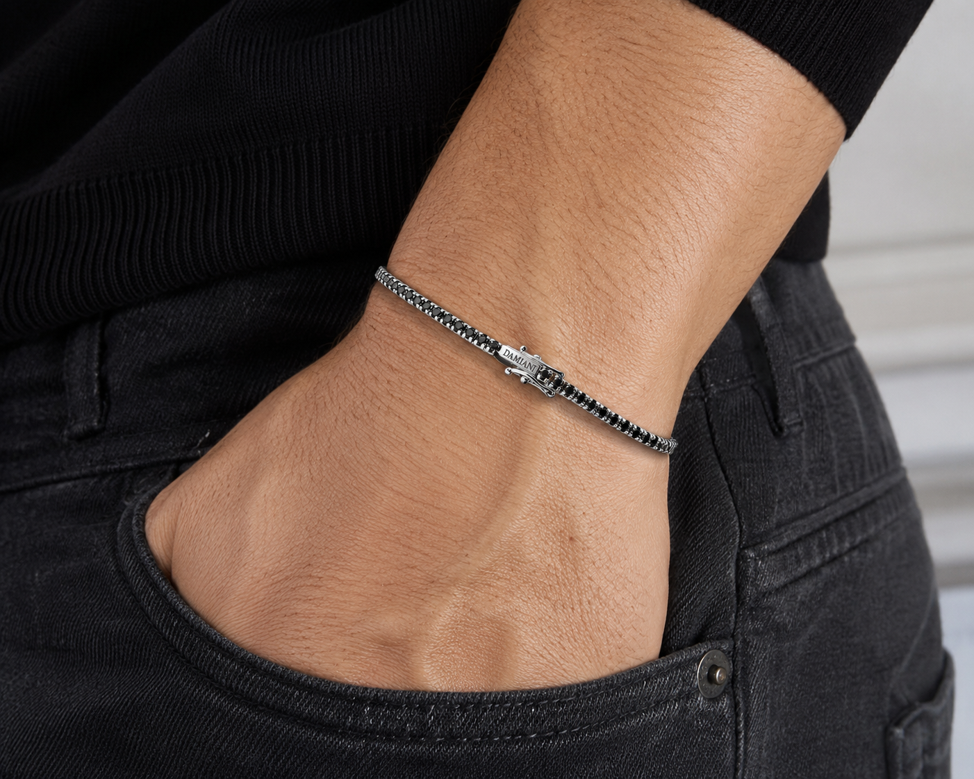 Bracciale - 18 carati Oro bianco - 2.46ct. tw. Diamante (Naturale) - Made in Italy - Handmade