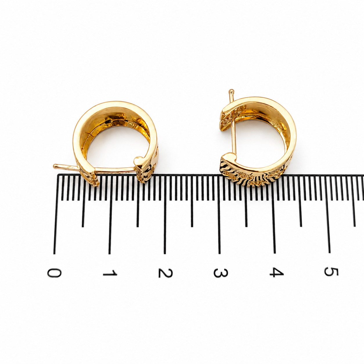 Orecchini - 18 carati Oro giallo - Made in Italy - Handmade