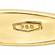 Anello da Donna in Oro Giallo e Bianco 18 kt con Diamanti 0,10 ct