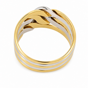 Anello - 18 carati Oro giallo - 0.12ct. tw. Diamante (Naturale) - Made in Italy - HandMade