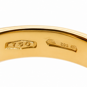 Anello - 18 carati Oro giallo, Oro bianco - 5.00ct. tw. Lapislazzuli - Made in Italy - Handmade