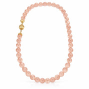 Collana - 18 carati Oro giallo, Quarzo rosa