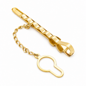 Fermacravatta - 18 carati Oro giallo, Oro bianco, Oro rosa - 0.01ct. tw. Diamante (Naturale) - Made in Italy - Handmade