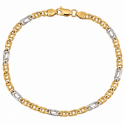 Bracciale - 18 carati Oro giallo, Oro bianco - Made in Italy - Handmade