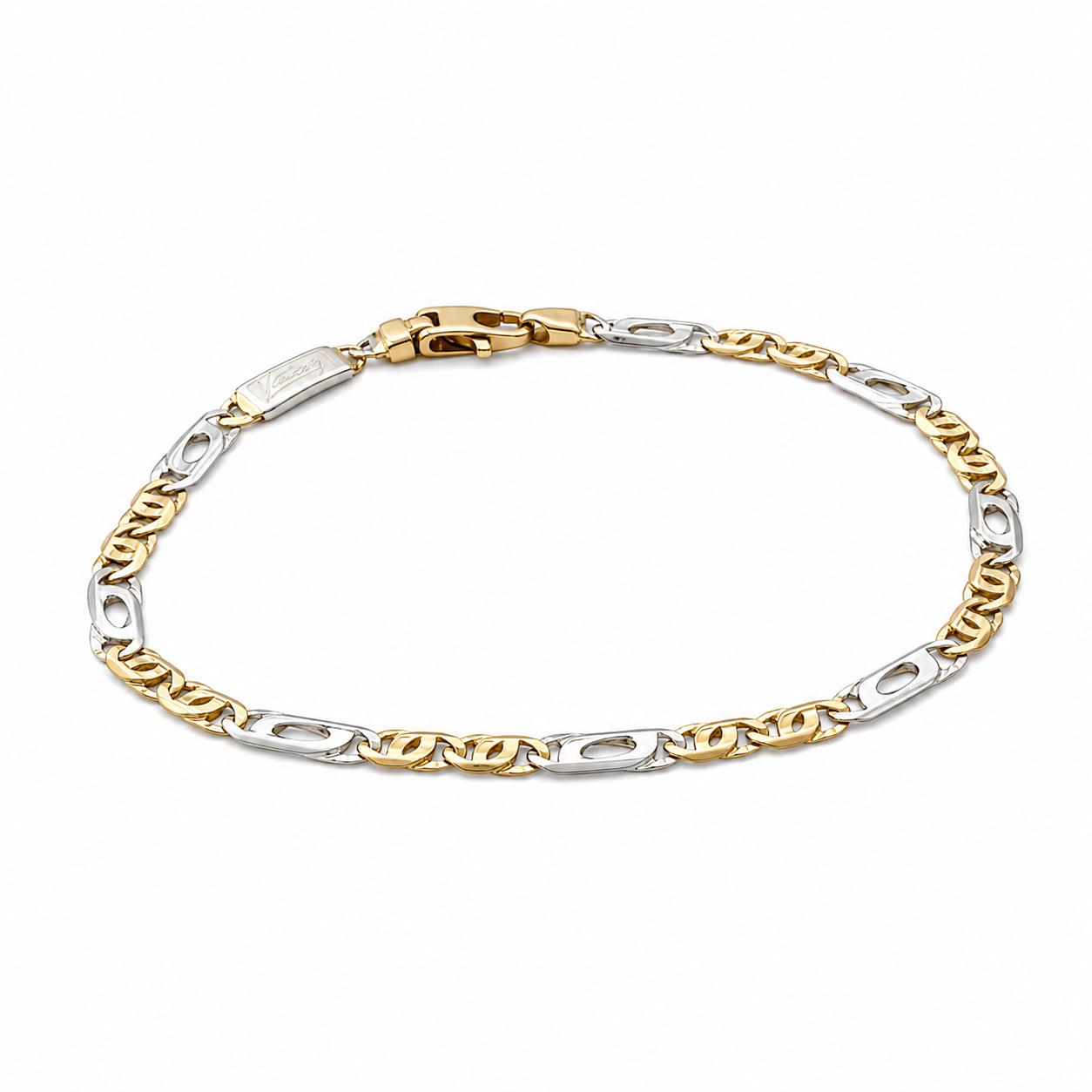 Bracciale - 18 carati Oro giallo, Oro bianco - Handmade