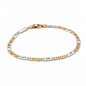 Bracciale - 18 carati Oro giallo, Oro bianco - Handmade