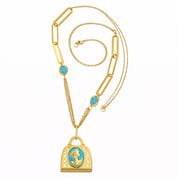 Collana con ciondolo - 18 carati Oro giallo