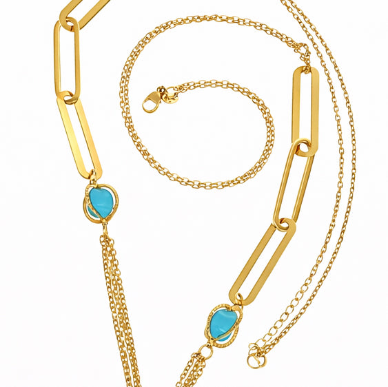 Collana con ciondolo - 18 carati Oro giallo