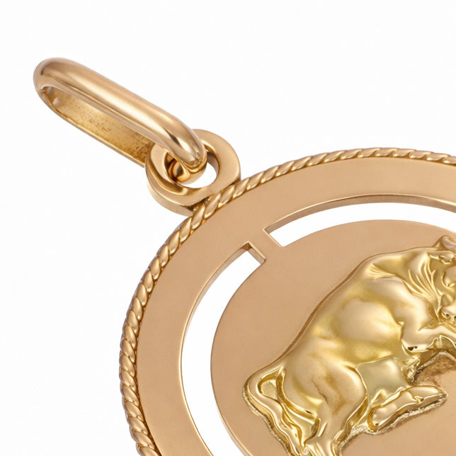 Collana con ciondolo - 18 carati Oro giallo, Oro rosa