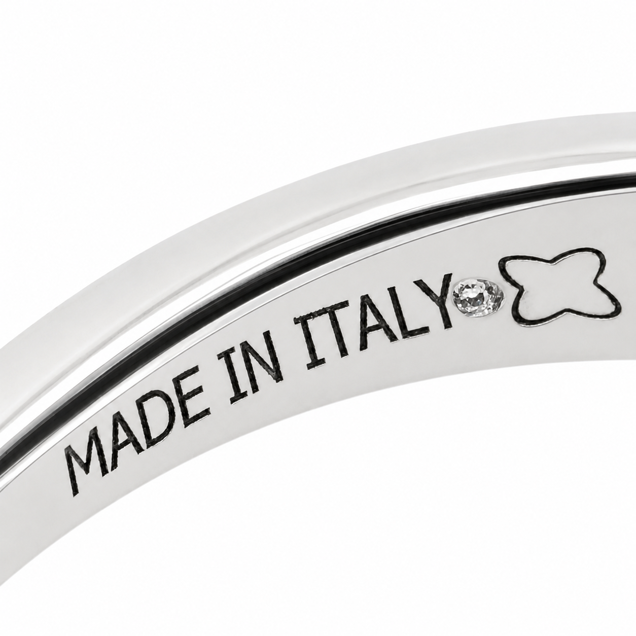 Anello - 18 carati Oro bianco- 0.28ct. tw. Diamante (Naturale) - Made in Italy - HandMade