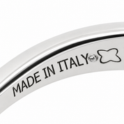 Anello - 18 carati Oro bianco- 0.28ct. tw. Diamante (Naturale) - Made in Italy - HandMade