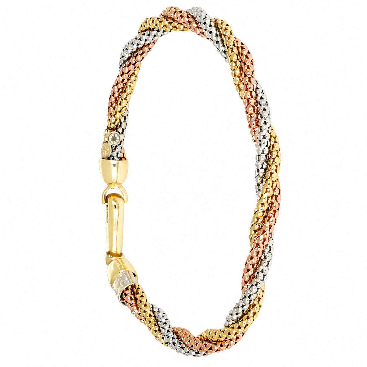 Bracciale - 18 carati Oro giallo, Oro rosa, Oro bianco - Made in Italy - Handmade