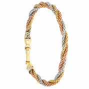 Bracciale - 18 carati Oro giallo, Oro rosa, Oro bianco - Made in Italy - Handmade