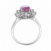 Anello - 18 carati Oro bianco- 2.78ct. tw. Quarzo - Diamante - Made in Italy - Handmade