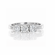 Anello - 18 carati Oro bianco - 0.75ct. tw. Diamante (Naturale)