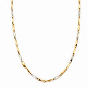 Collana - 18 carati Oro giallo, Oro bianco - Made in Italy - Handmade
