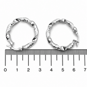 Orecchini - 18 carati Oro bianco - Made in Italy - Handmade