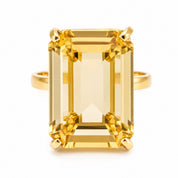 Anello - 18 carati Oro giallo - 8.00ct. tw. Quarzo - Made in Italy - Handmade
