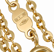 Collana - 18 carati Oro giallo - Made in Italy - Handmade