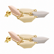 Orecchini - 18 carati Oro giallo, Oro rosa, Oro bianco