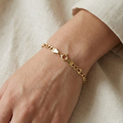 Bracciale unisex in oro giallo 18 carati