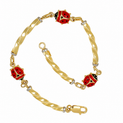 Bracciale - 18 carati Oro giallo - Handmade - Made in Italy